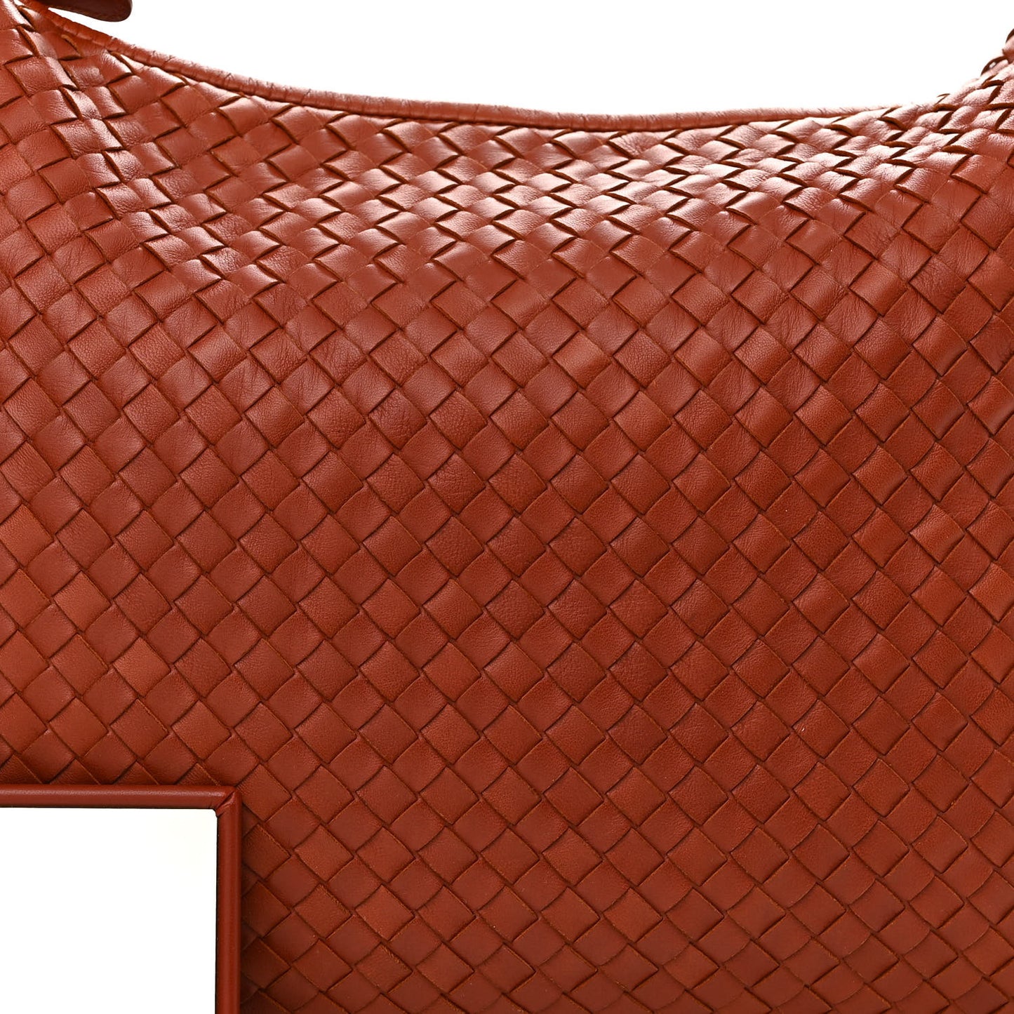 Nappa Intrecciato Large Veneta Hobo Rust