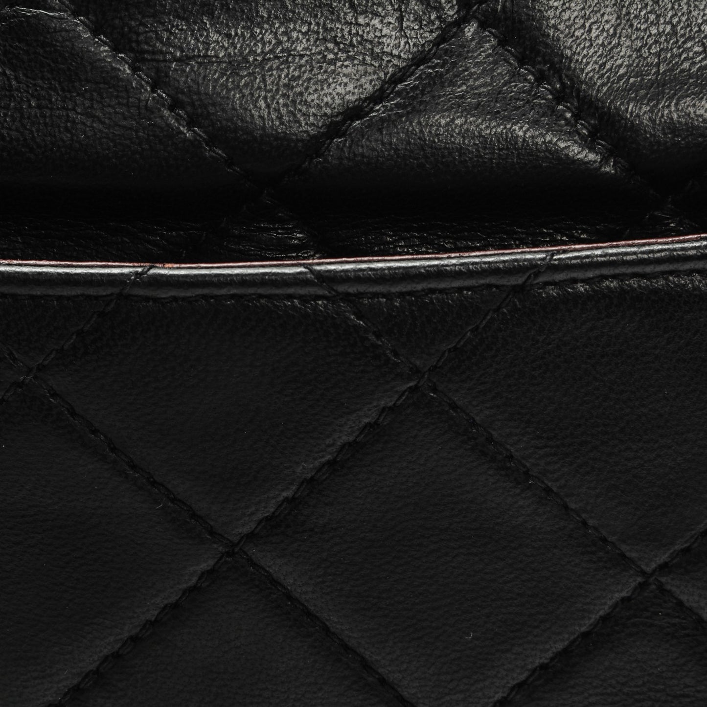 Lambskin Quilted Camera Case Black