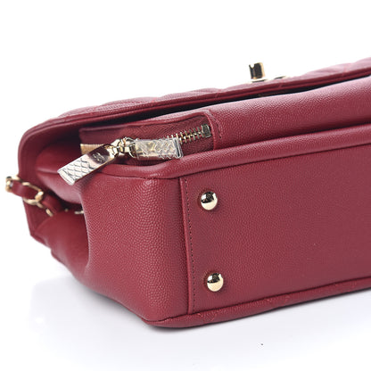 Chanel Caviar Quilted Medium Business Affinity Flap Burgundy 6 of 10