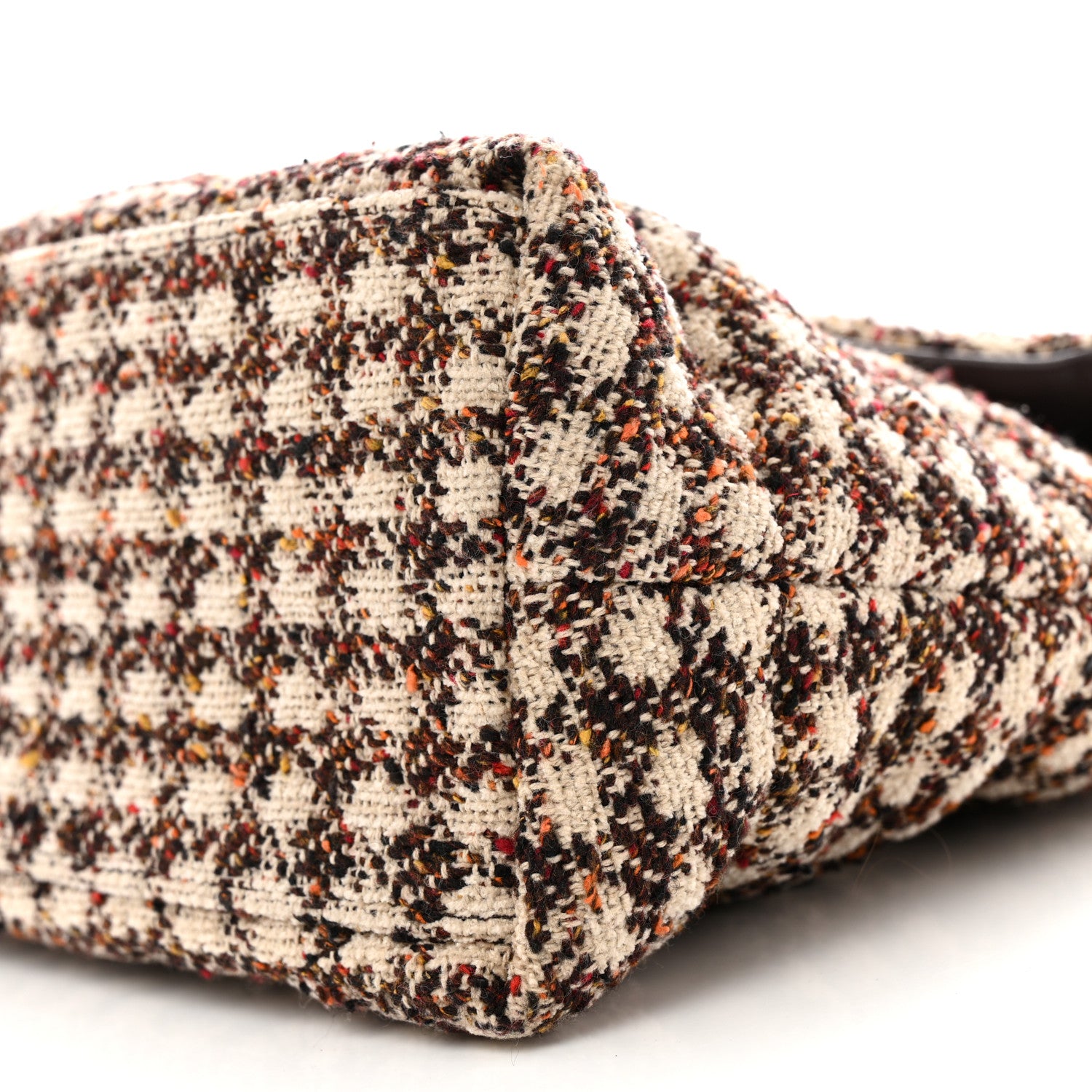 Saint Laurent Tweed Matelasse Medium Loulou Monogram Chain Satchel Beige Multicolor 10 of 11