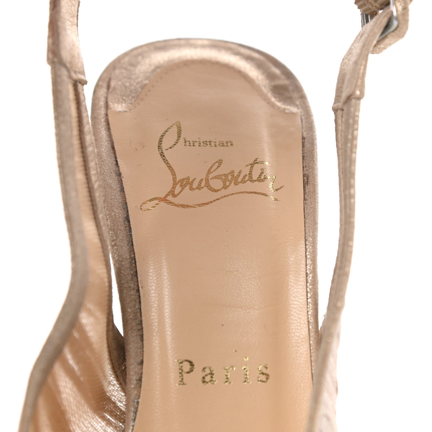 Christian Louboutin Suede Evadiva Plato 150 Platform Pumps 36.5 Nude 7 of 11