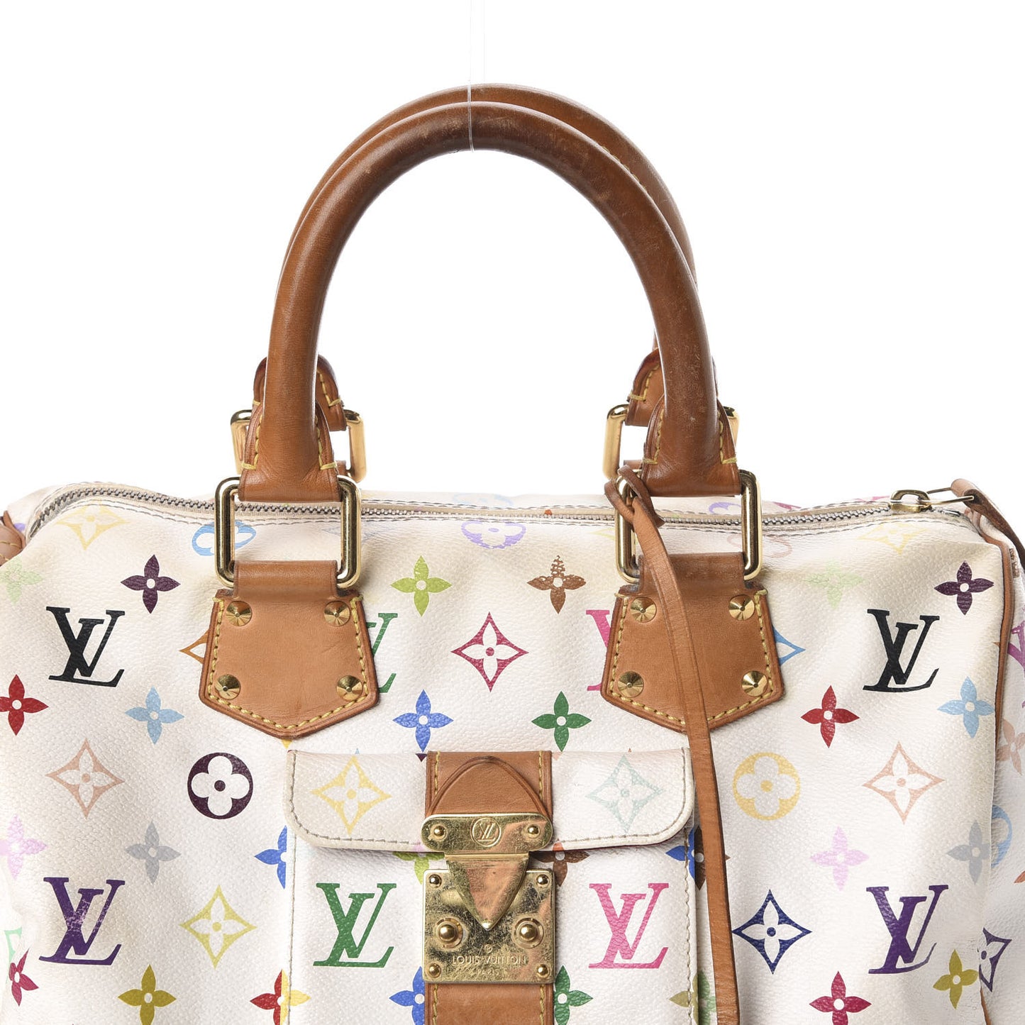 Monogram Multicolor Speedy 30 White