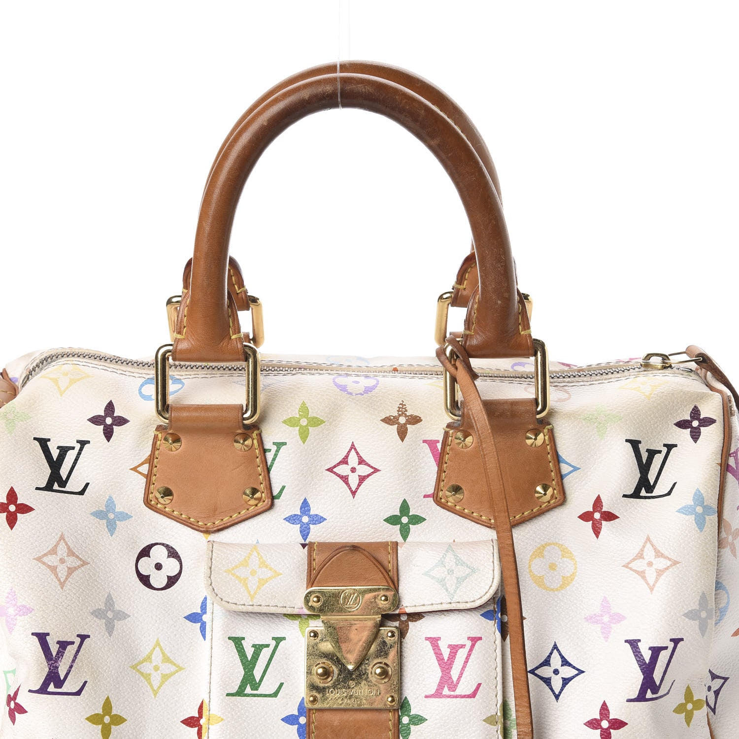 Louis Vuitton Monogram Multicolor Speedy 30 White 9 of 9