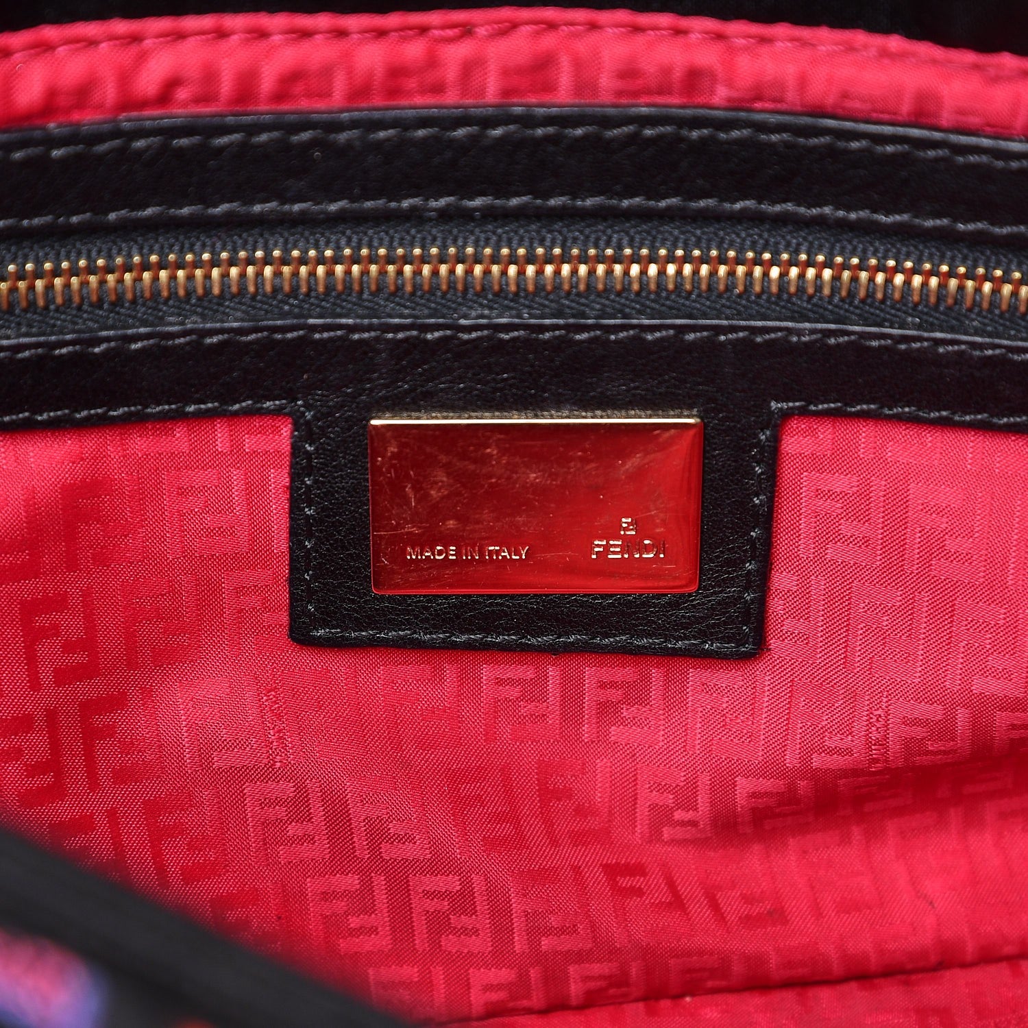 Fendi Nylon FF Multicolor Embroidered Baguette Multicolor 7 of 9