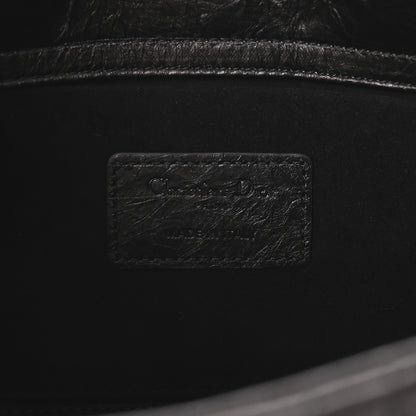 Christian Dior Crinkled Calfskin Cannage Medium Lady D-Joy Black 6 of 10