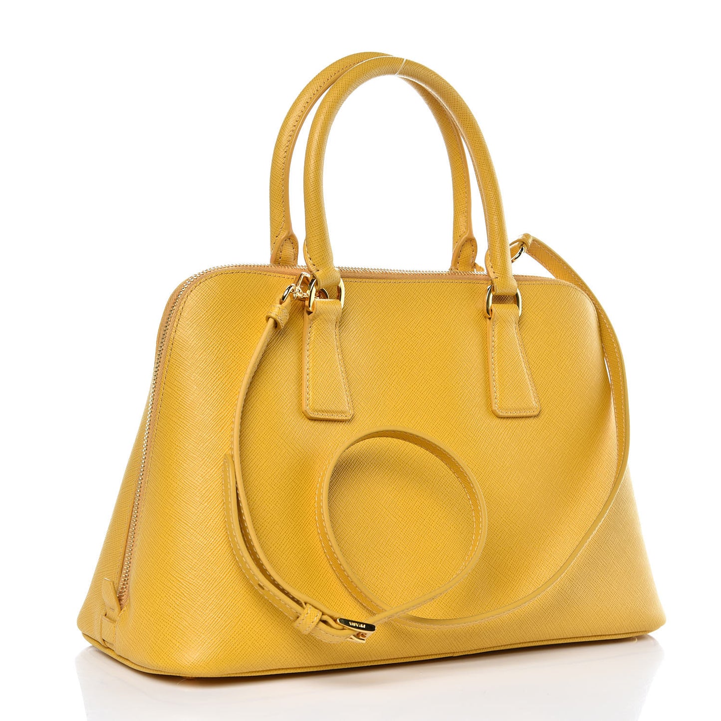 Saffiano Lux Medium Promenade Tote Mimosa