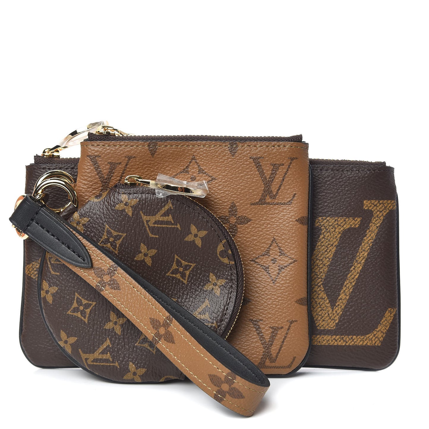 Reverse Monogram Giant Trio Pouch
