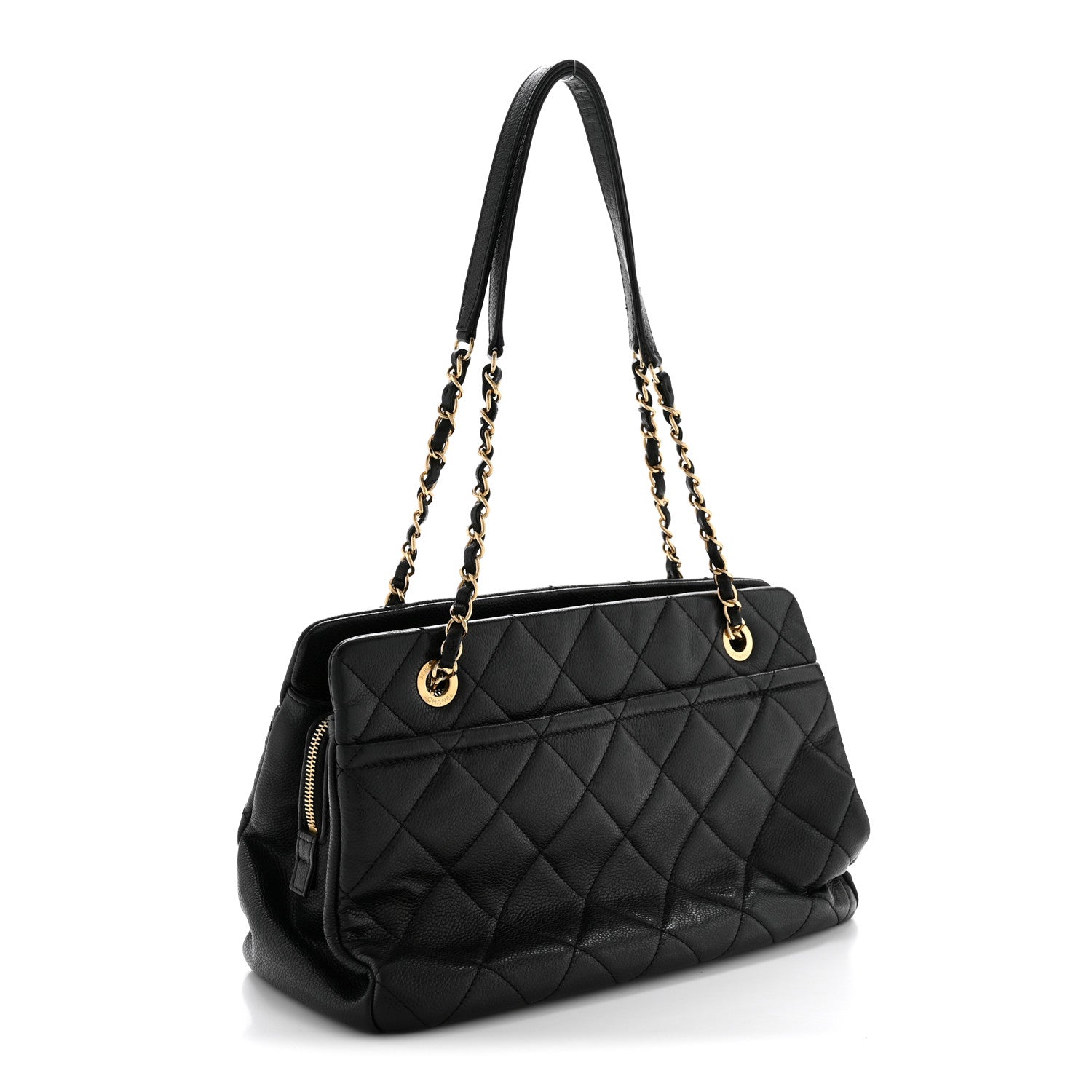 Chanel Caviar Quilted Timeless CC Soft Tote Black 3 of 14