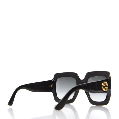 Gucci Acetate Square Frame Sunglasses GG0053S Black 6 of 8