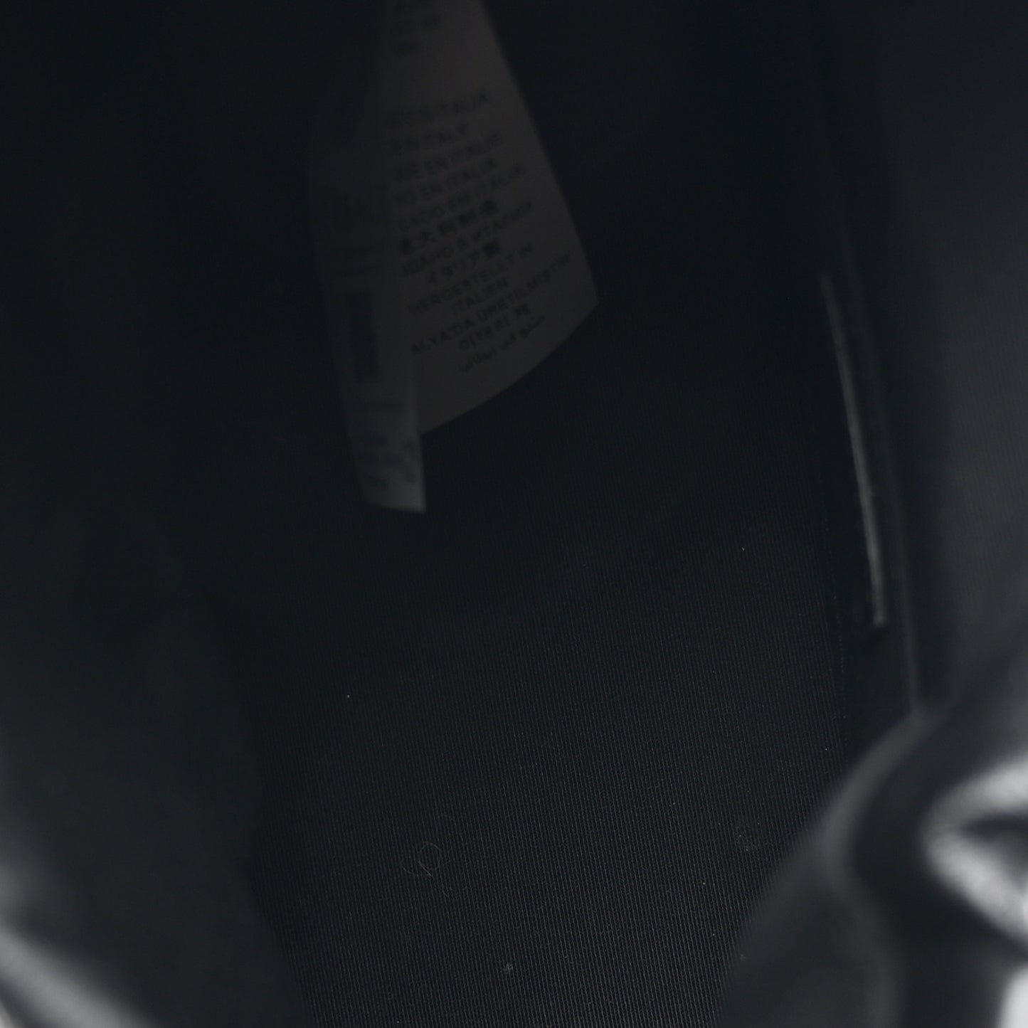 Nappa Quilted Medusa Bucket Bag Black