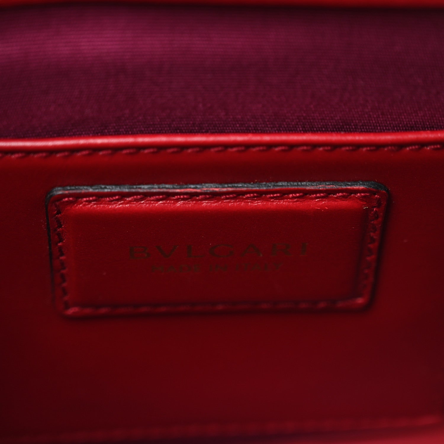 Bulgari Calfskin Small Serpenti Forever Snake Strap Crossbody Bag Red 6 of 9