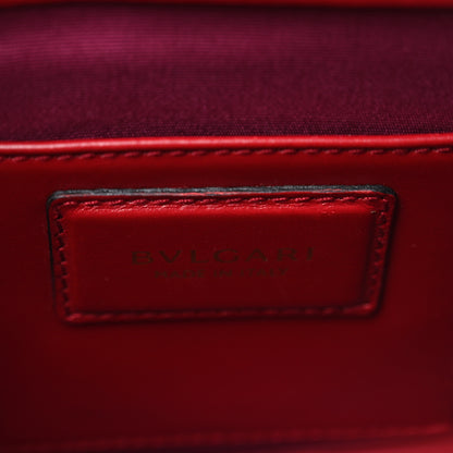 Bulgari Calfskin Small Serpenti Forever Snake Strap Crossbody Bag Red 6 of 9