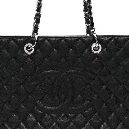 Chanel Caviar Quilted XL Grand Shopping Tote GST Black 8 of 13