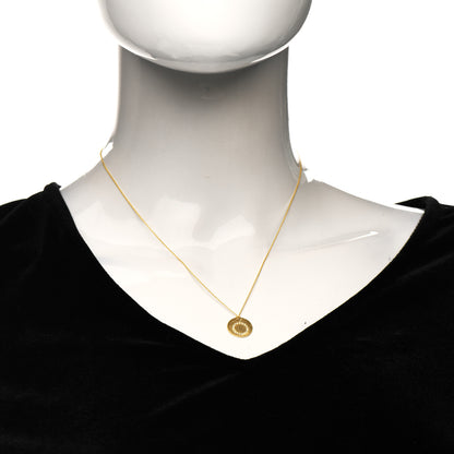 Roberto Coin 18K Yellow Gold Diamond Tiny Treasures Initial O Pendant Necklace 2 of 6