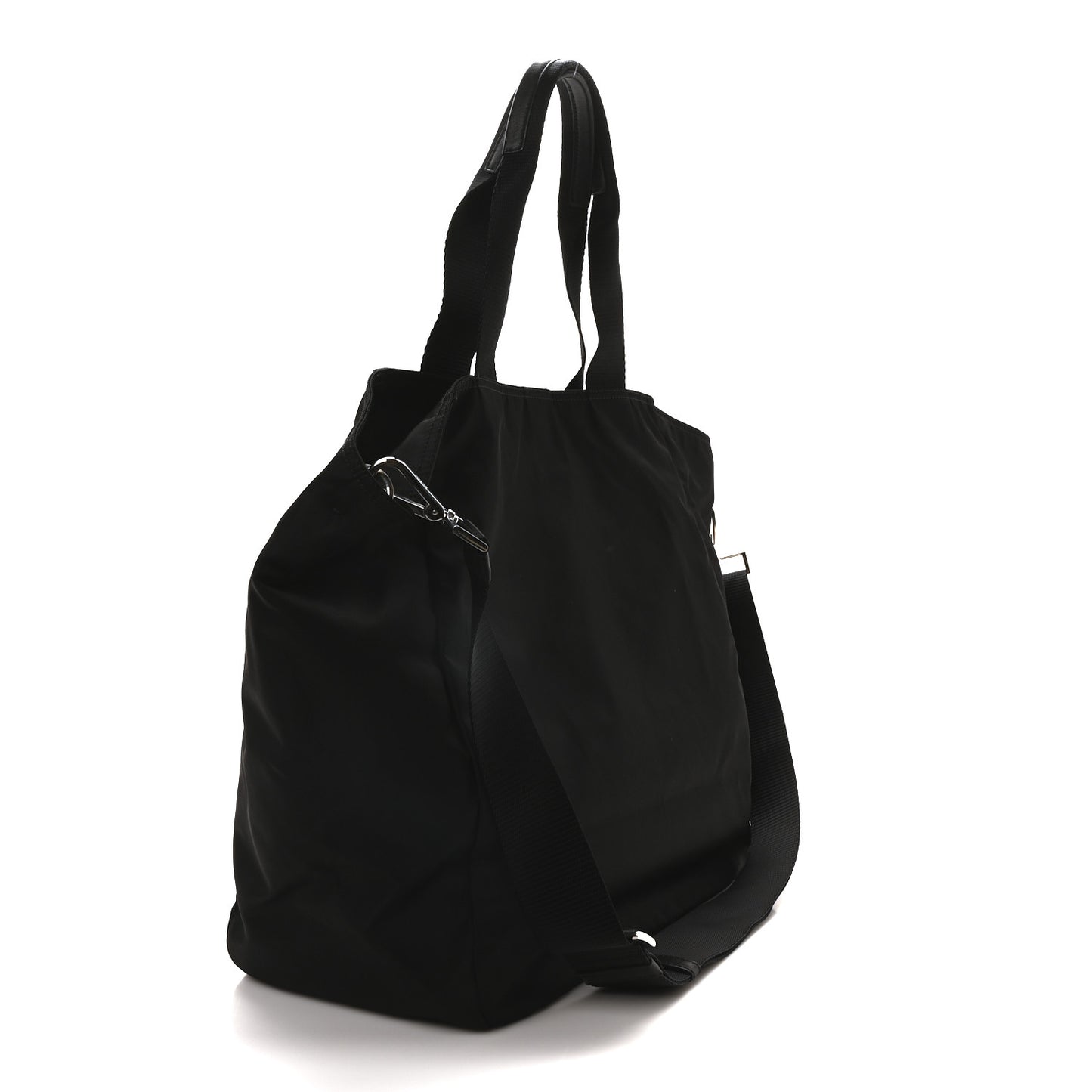 Tessuto Nylon Vela Shopping Tote Black