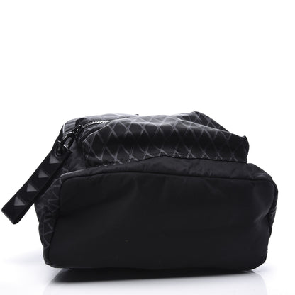 MCM Nylon Medium Tumbler Rombi Backpack Black 3 of 9