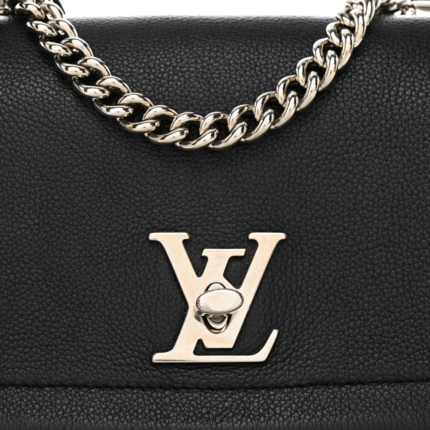 Calfskin Lockme II Chain Bag BB Black