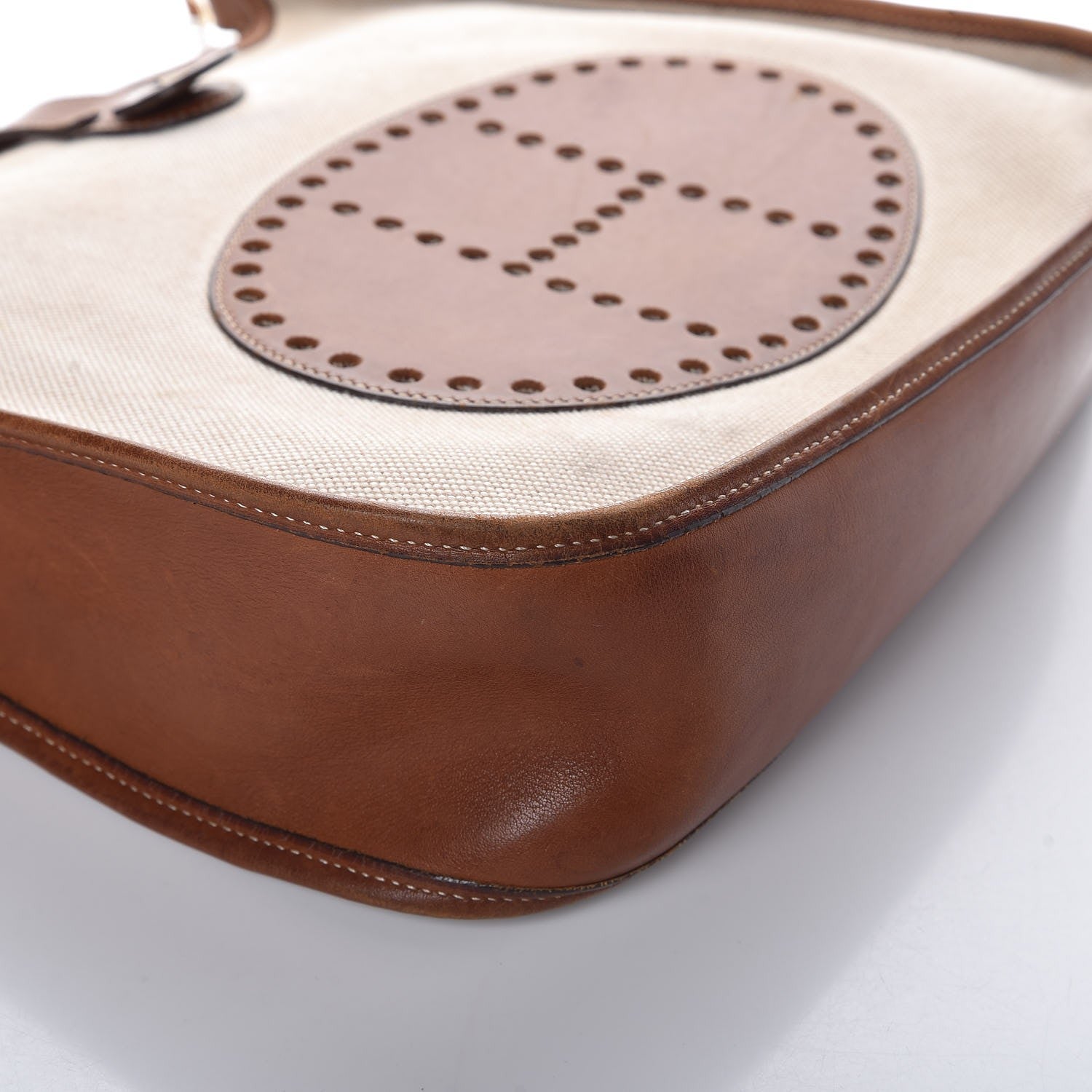 Hermes Toile Natural Barenia Evelyne GM Fauve 12 of 13