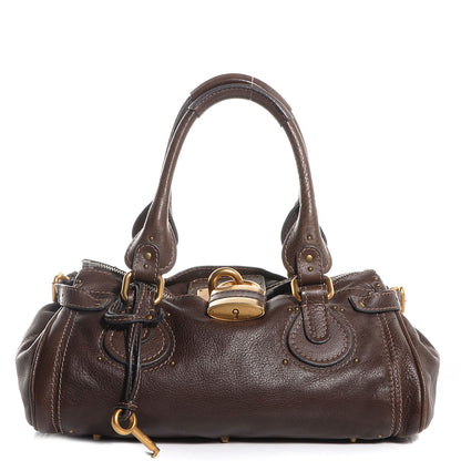 Chloe Leather Medium Paddington Satchel Chocolate 1 of 9