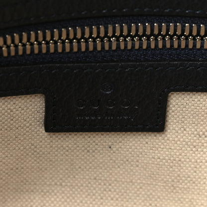 Gucci GG Supreme Monogram Textured Dollar Calfskin Web Small Ophidia Half Moon Hobo Beige Blue 6 of 9