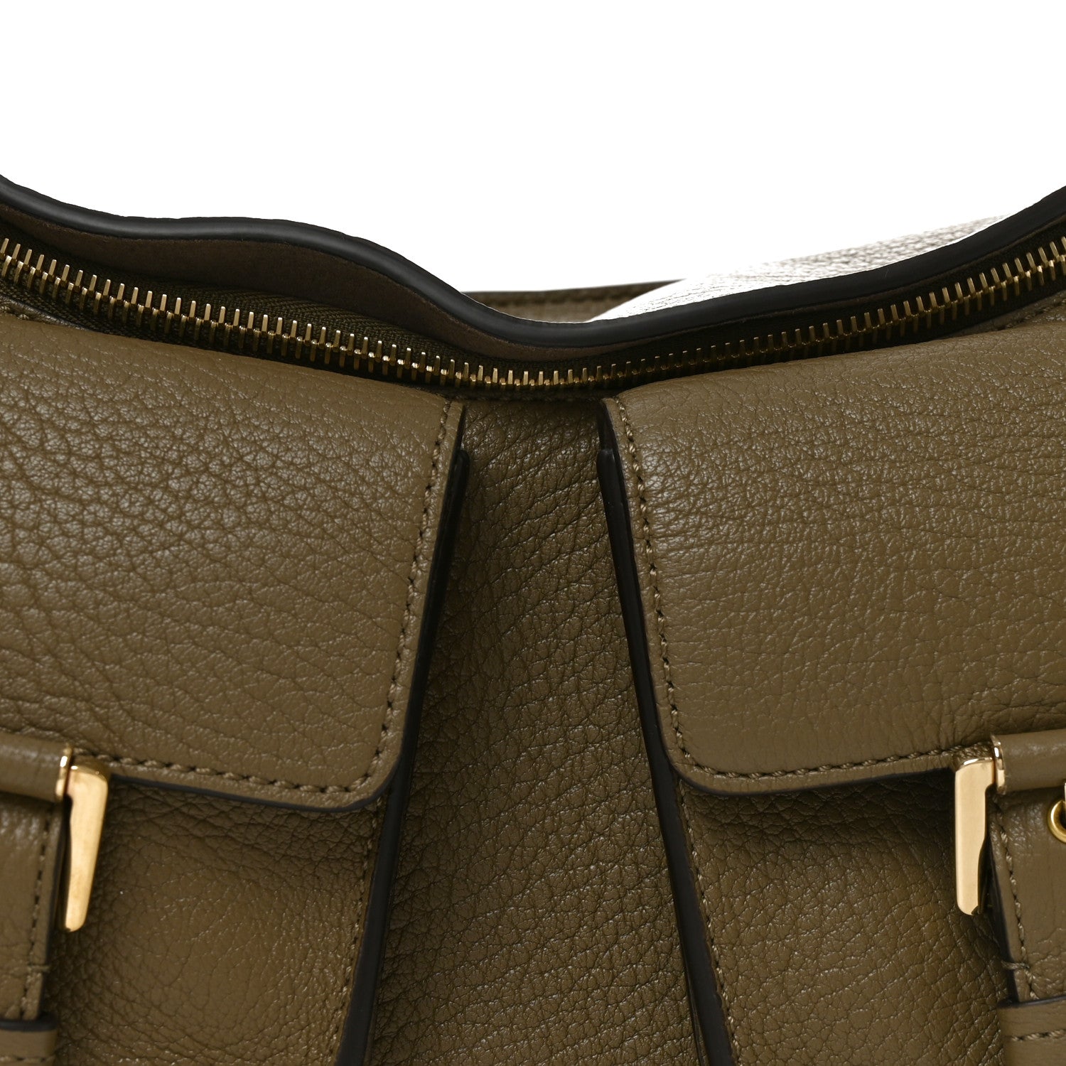 Mulberry Natural Grain Calfskin Maggie Shoulder Bag Linen Green 7 of 9