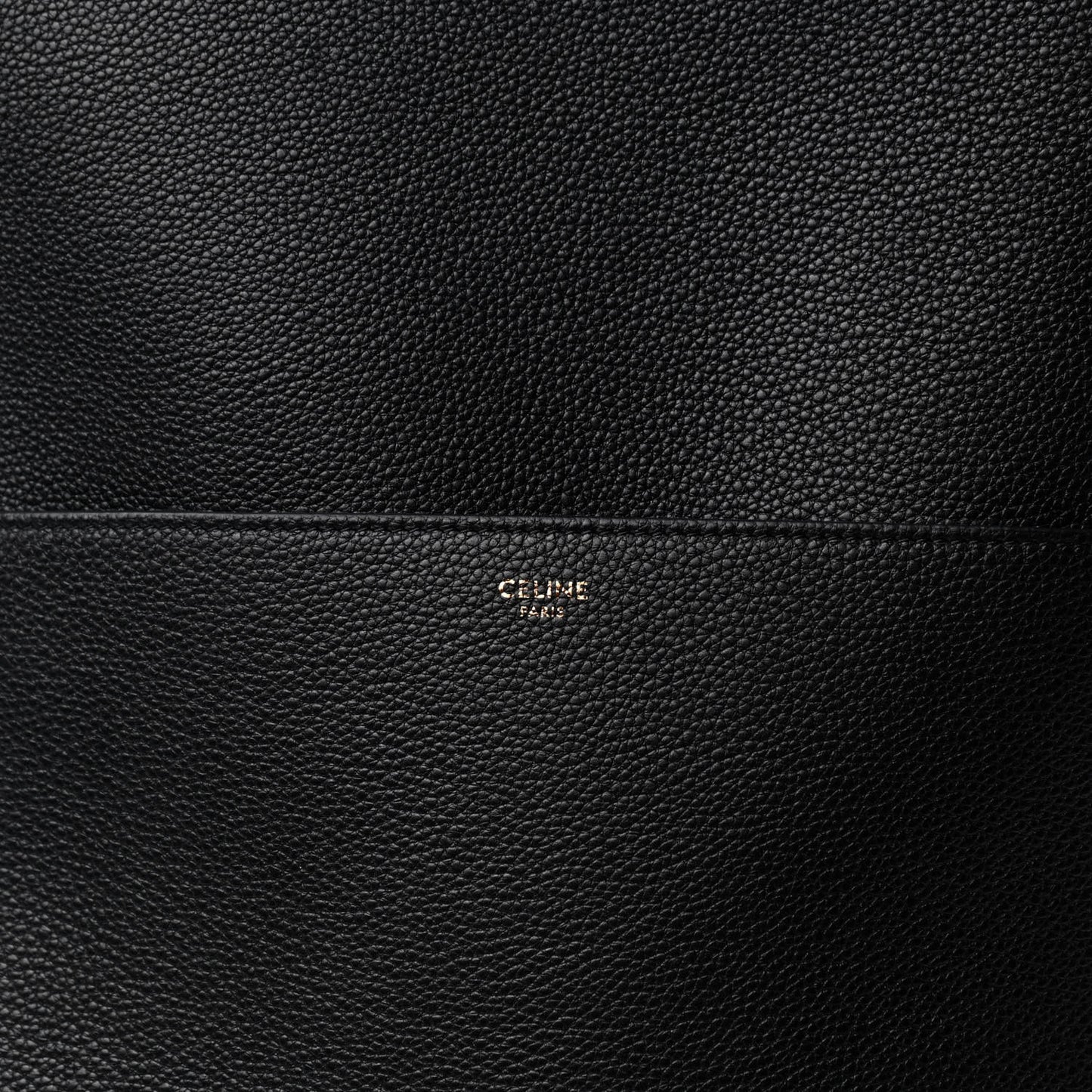 Soft Grained Calfskin Sangle Bucket Bag Black