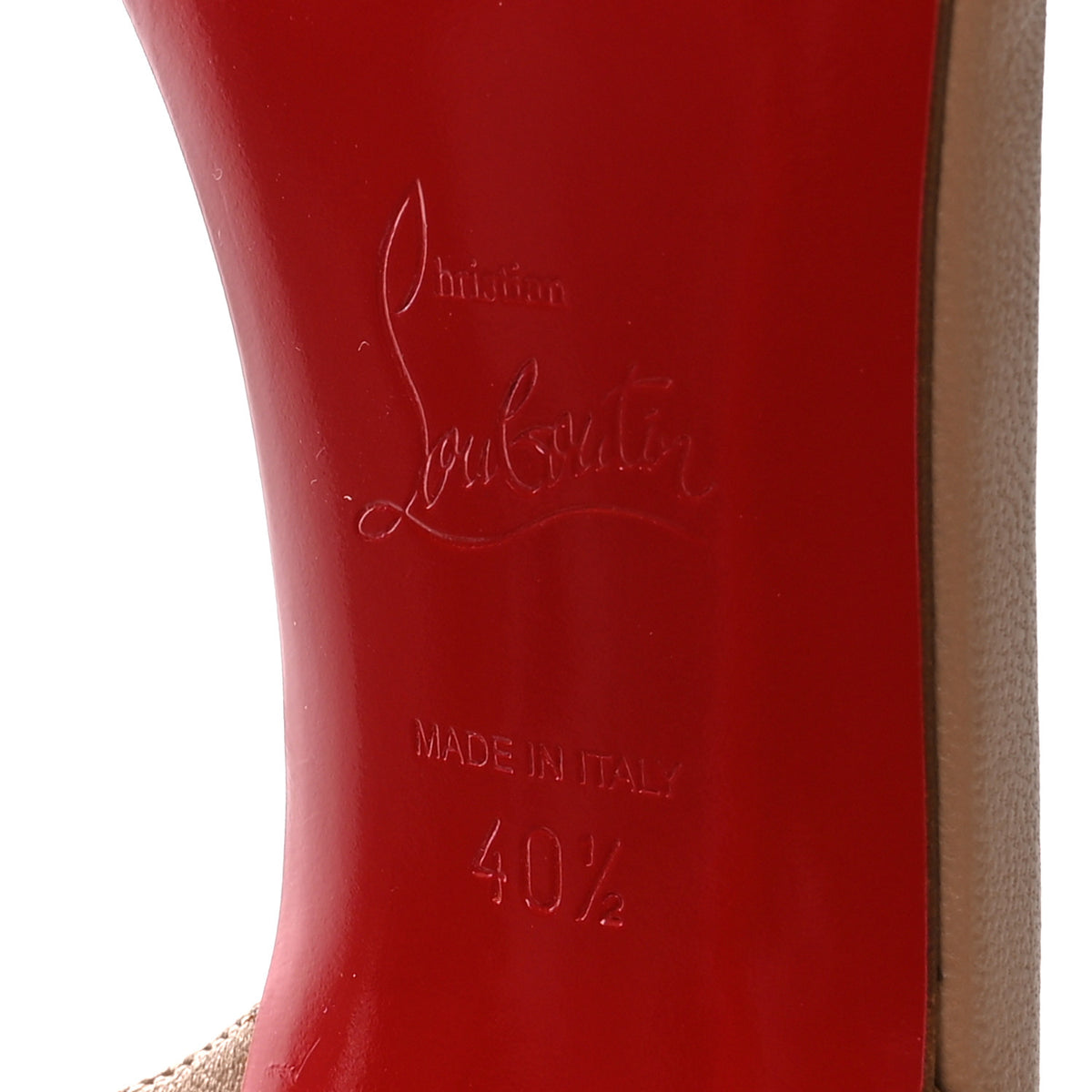 Christian Louboutin Nappa Loubigirl 100 Sandals 40.5 Nude 7 of 7