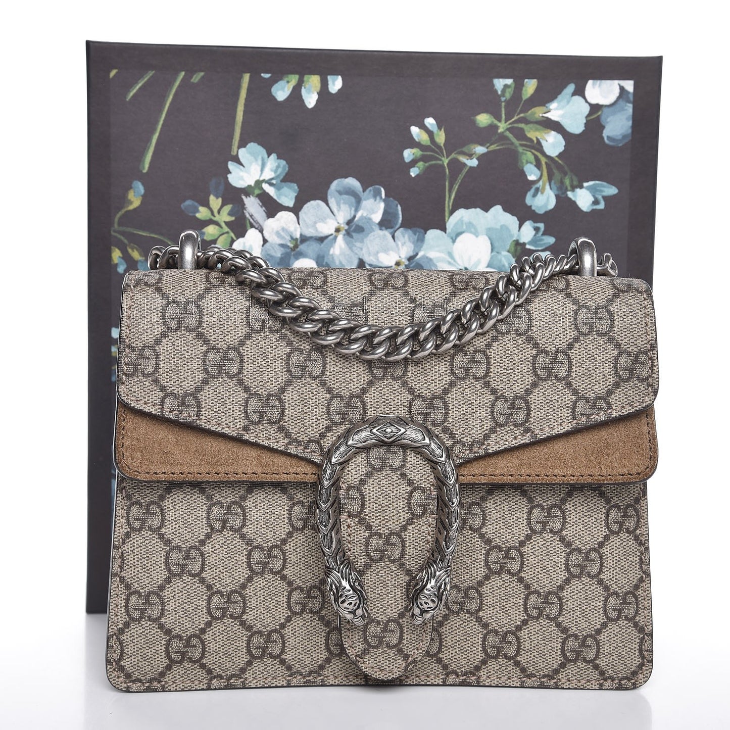 GG Supreme Monogram Mini Dionysus Shoulder Bag Taupe