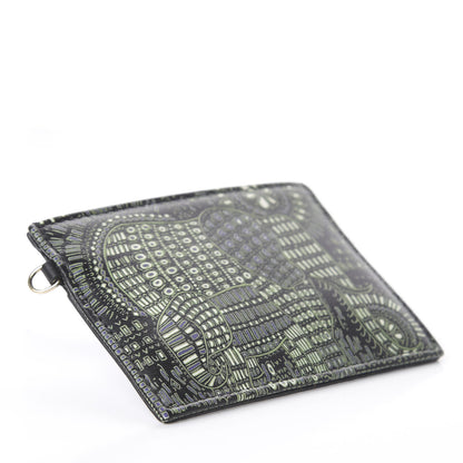 Christian Dior Calfskin Animals Card Holder Green 3 of 6