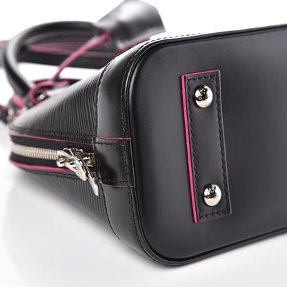 Louis Vuitton Epi Alma BB Black Hot Pink 7 of 9