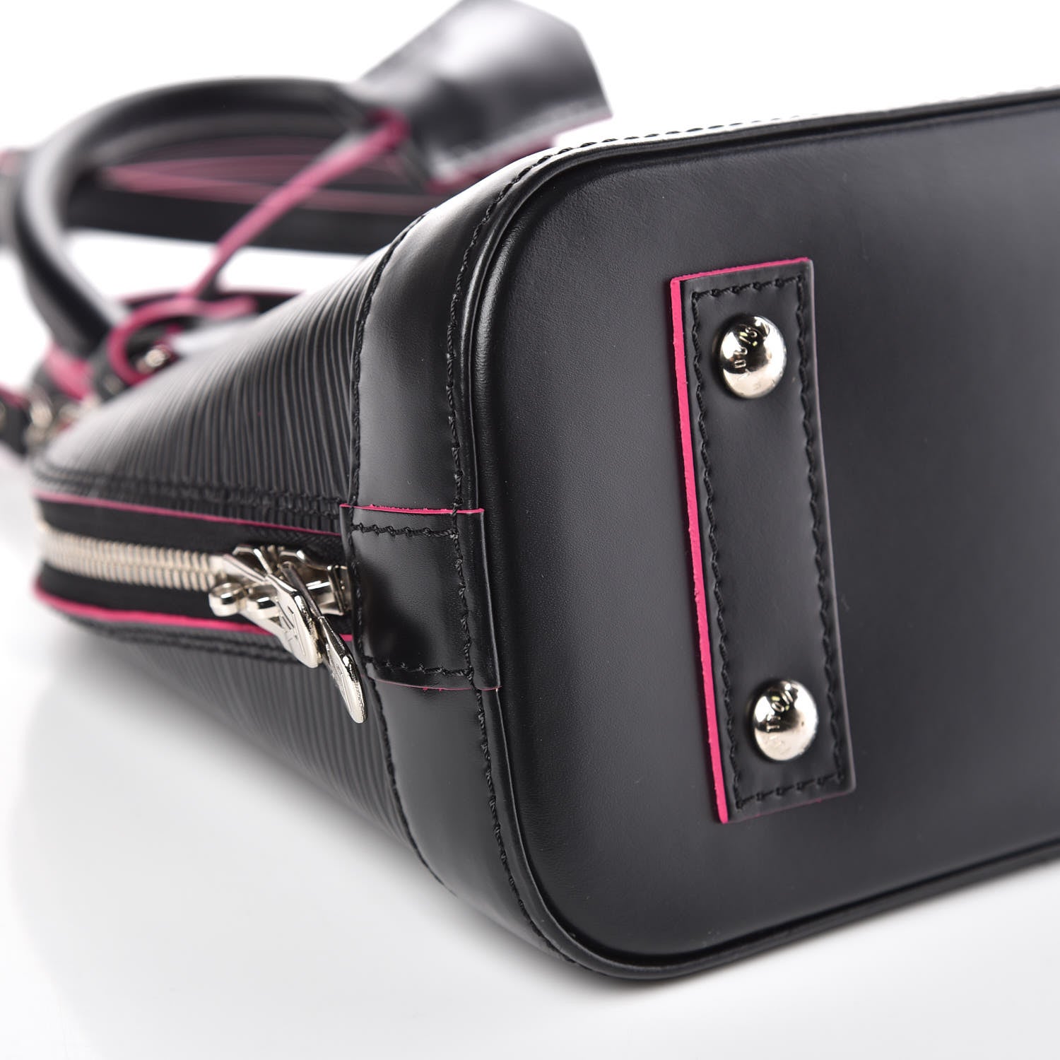 Louis Vuitton Epi Alma BB Black Hot Pink 8 of 14