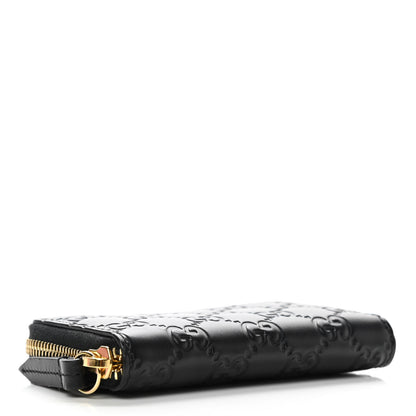 Gucci Guccissima Zip Around Card Case Black 4 of 7