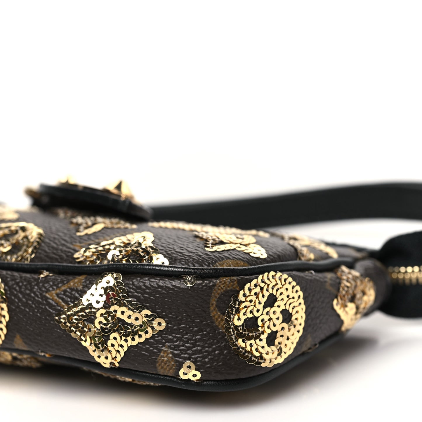Monogram Sequins Eclipse Mini Pochette Gold