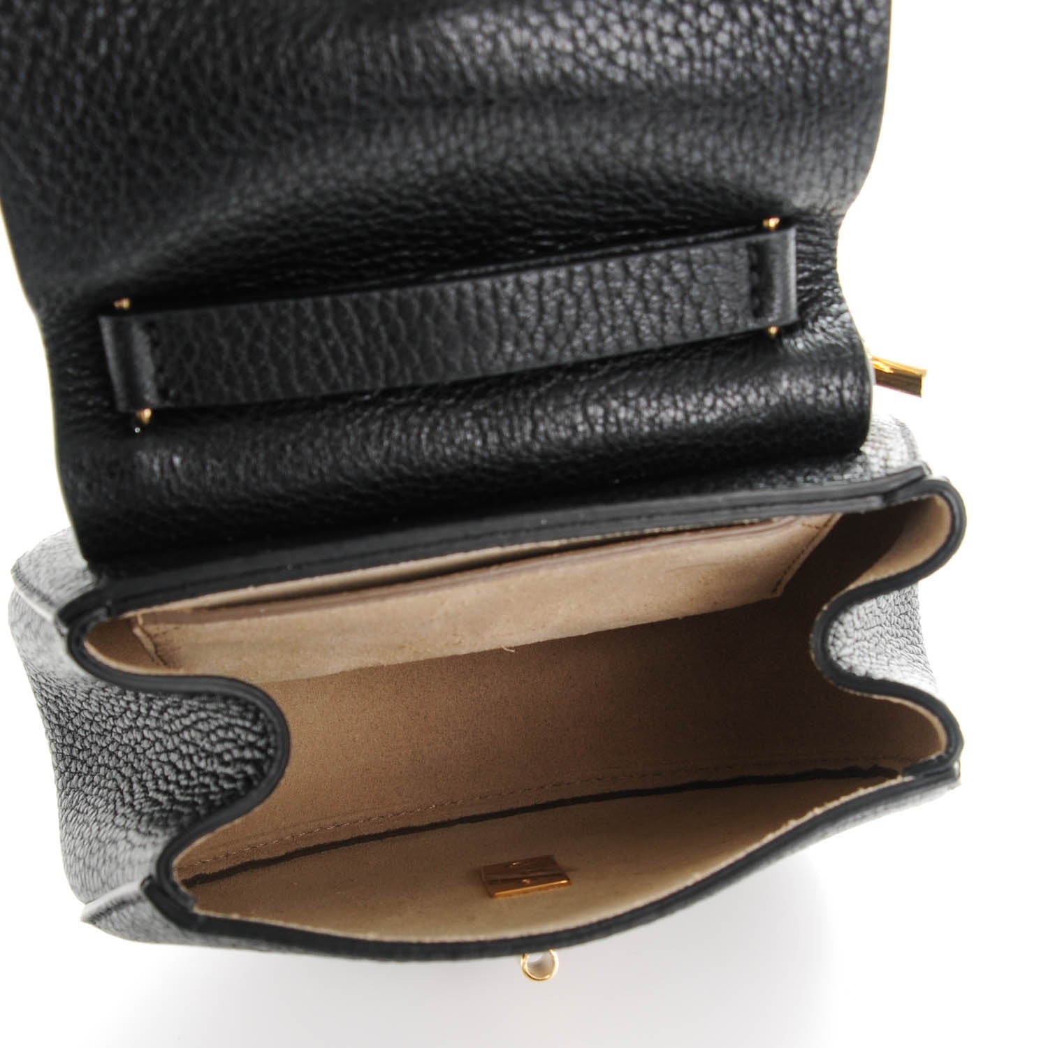 Chloe Grained Lambskin Nano Drew Shoulder Bag Black 5 of 7