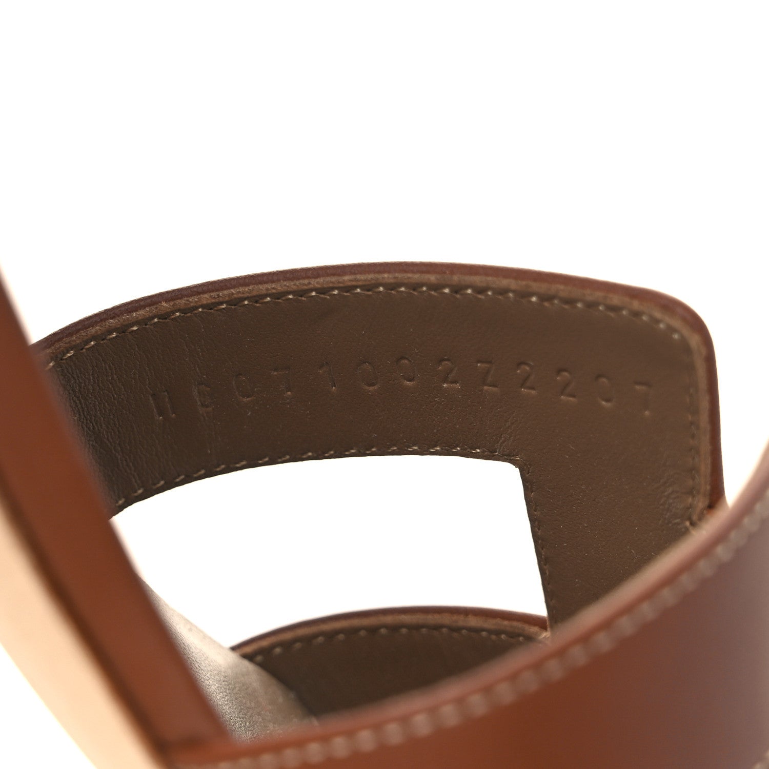Hermes Calfskin Oasis Sandals 37 Gold 7 of 8