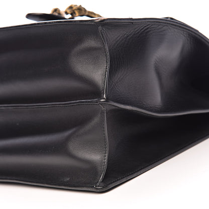 Gucci Calfskin Bamboo Web Large Dionysus Top Handle Bag Black Bright Evergreen Hibiscus Red 22 of 28