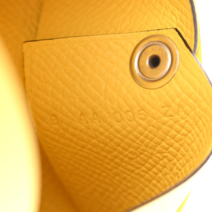 Hermes Epsom Calvi Card Case Lime 7 of 8