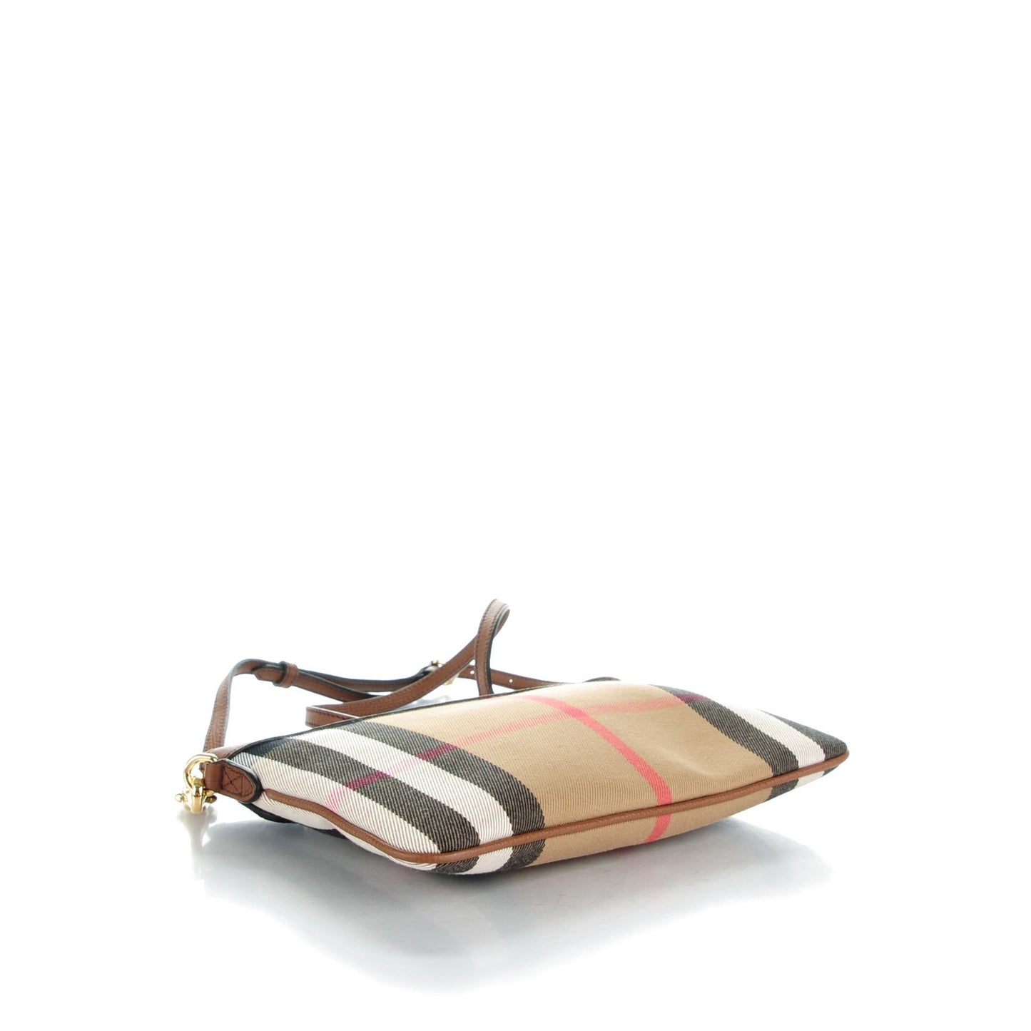 House Check Derby Peyton Crossbody Clutch Bag Tan