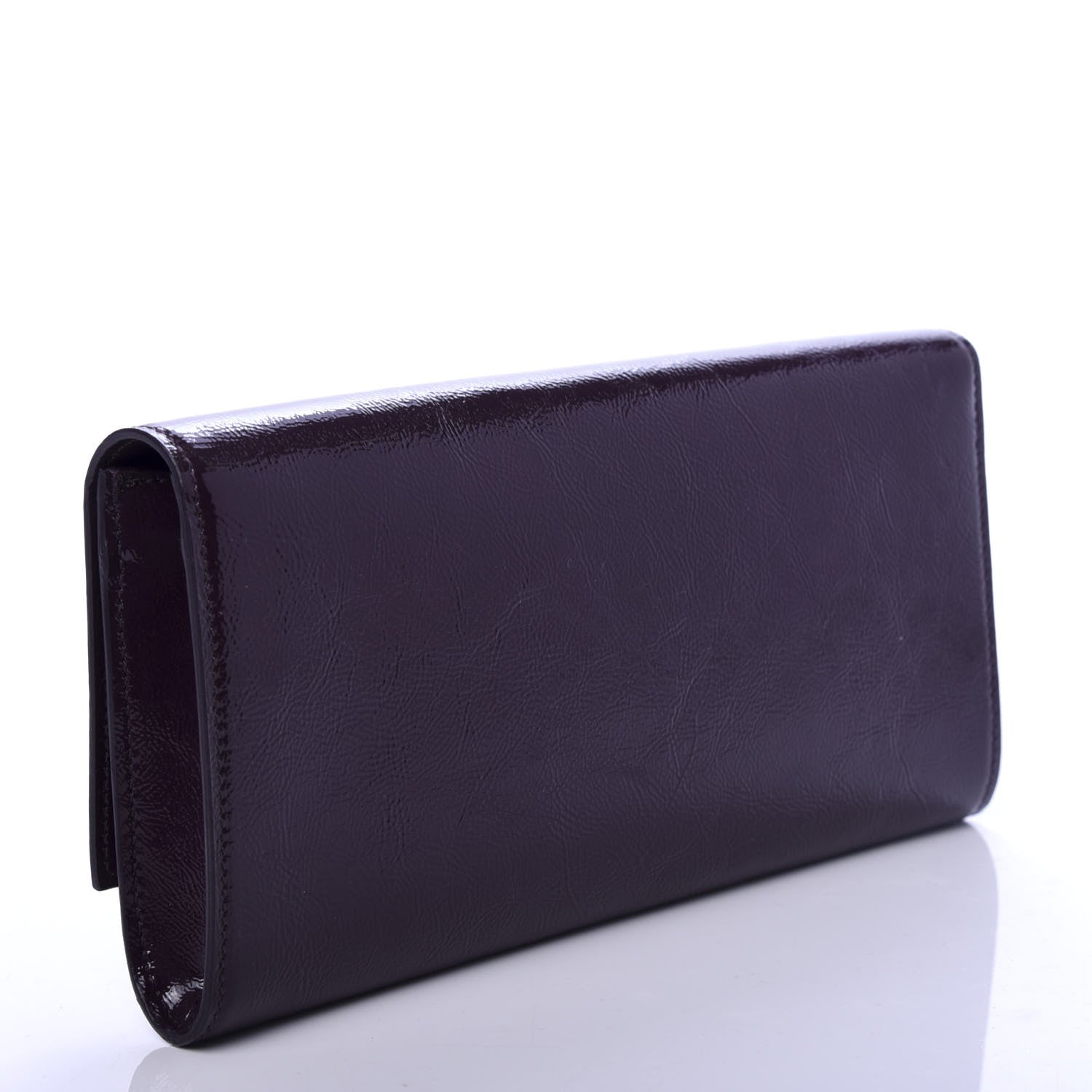 Saint Laurent Calfskin Small Belle De Jour Clutch Purple 3 of 6