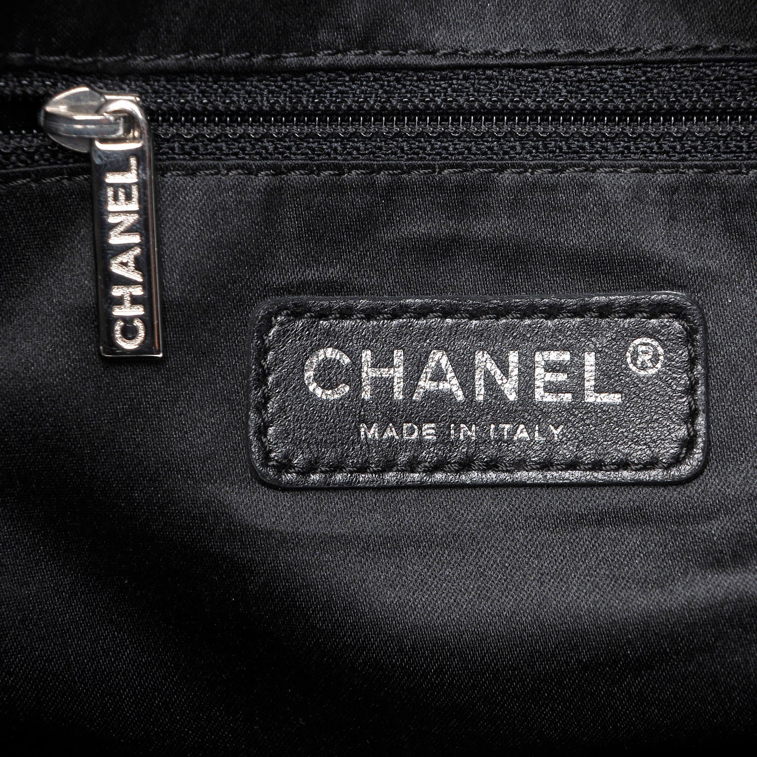 Chanel Satin Quilted Large Kaleidoscope Tote Black 5 of 8