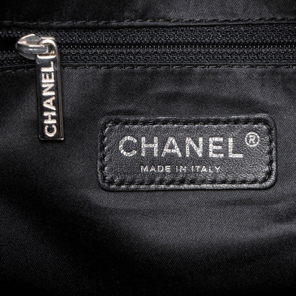 Chanel Satin Quilted Large Kaleidoscope Tote Black 5 of 8