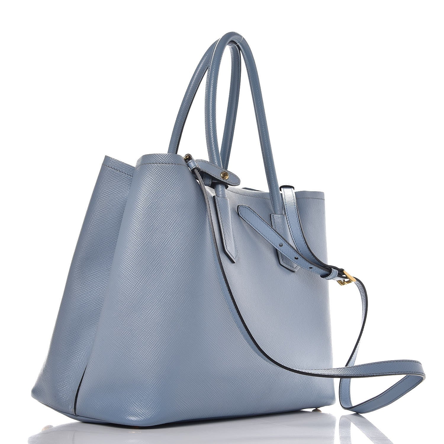 Prada Saffiano Cuir Medium Double Bag Aviazione 3 of 9