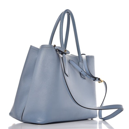 Prada Saffiano Cuir Medium Double Bag Aviazione 3 of 9