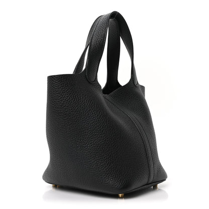 Hermes Taurillon Clemence Picotin Lock 18 PM Black 3 of 10