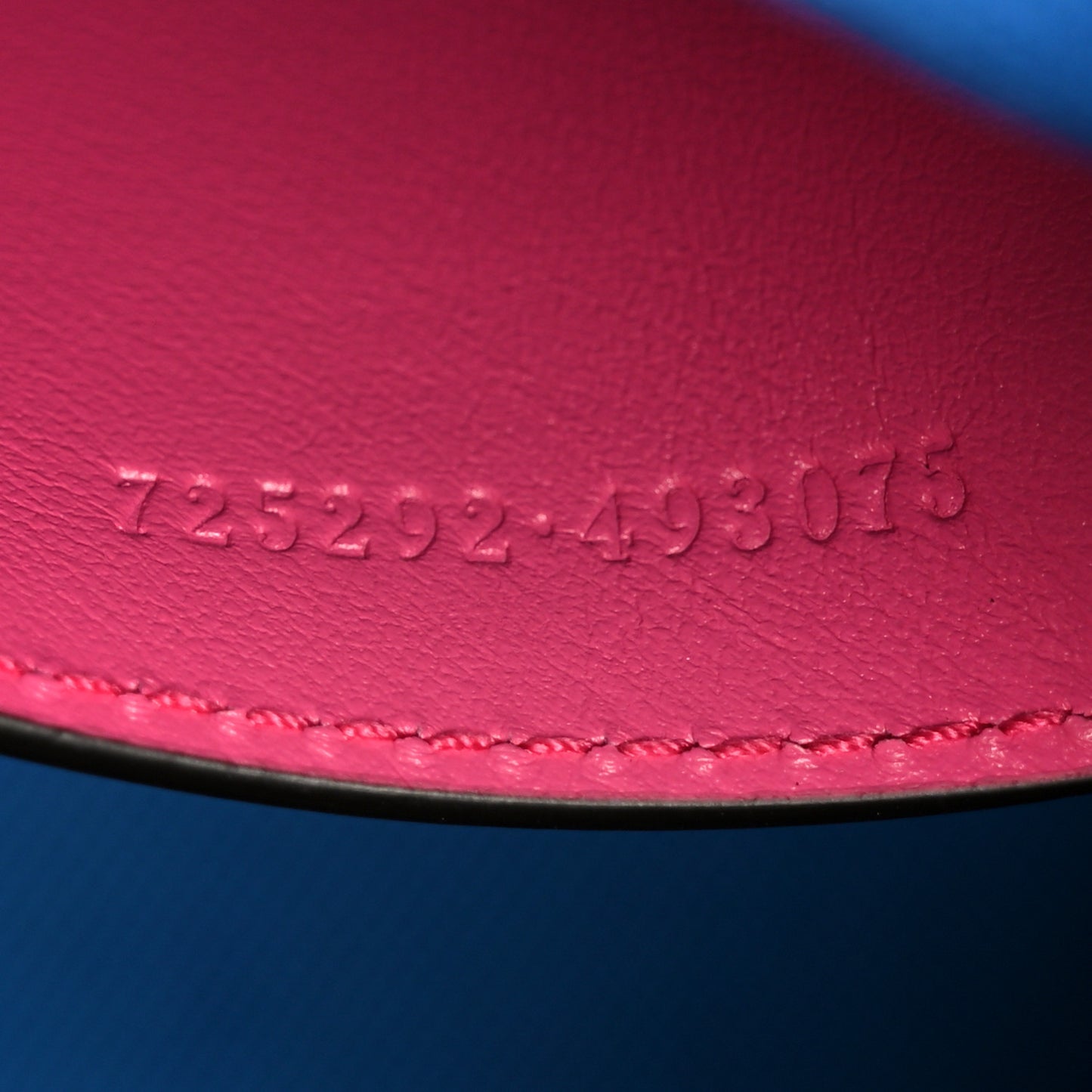 Calfskin GG Tennis Bi-Color Embossed Mini Duffle Bag Modern Fucsia Modern Blue
