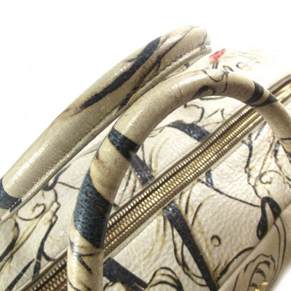 Prada X JAMES JEAN Cervo Lux Fairy Print Large Double Handle Boston Bag Prugna 6 of 12