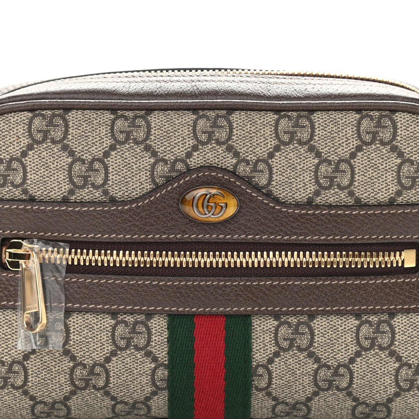 GG Supreme Monogram Small Ophidia Belt Bag 75 30 Dark Brown