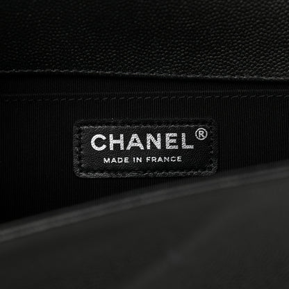 Chanel Caviar Quilted Medium Boy Flap So Black 6 of 10