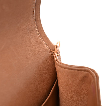 Chanel Lambskin Quilted Medium Double Flap Brown 19 of 46