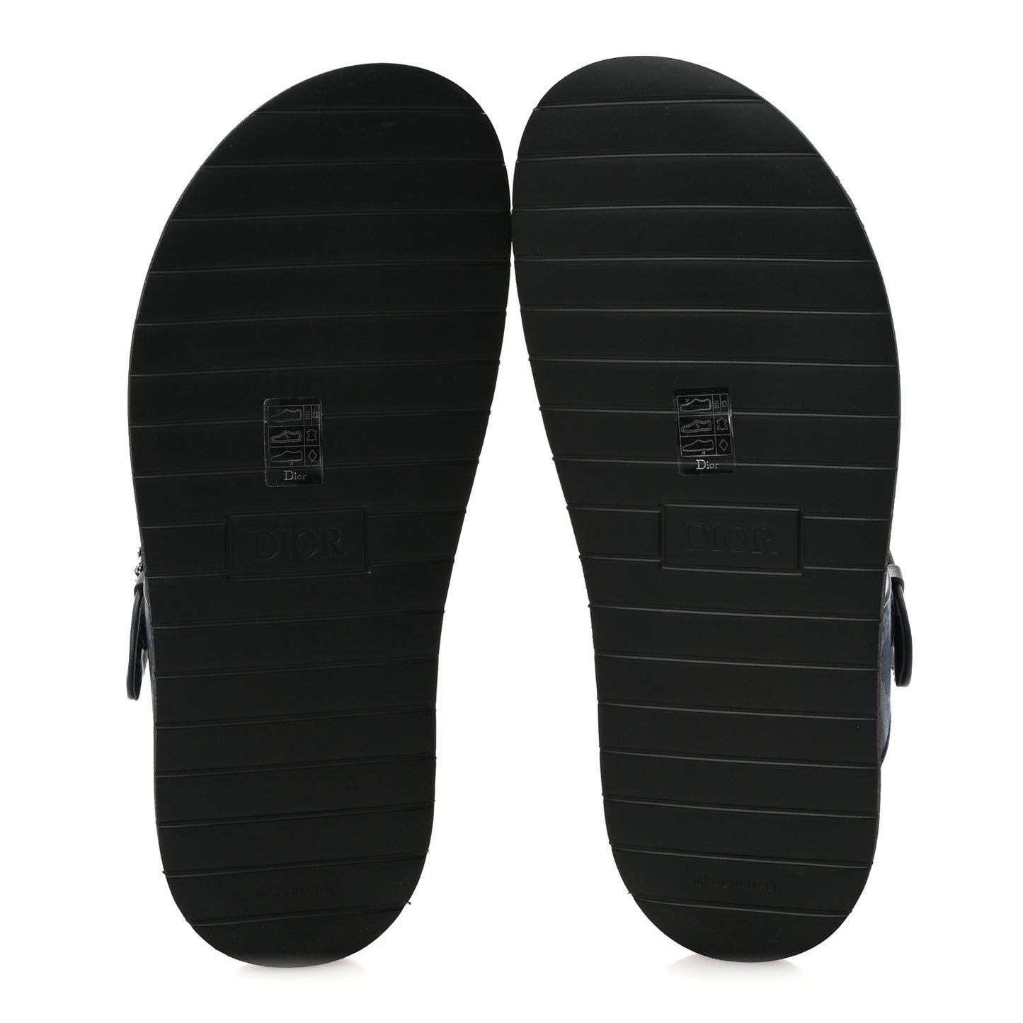 X DENIM TEARS Denim Calfskin Oblique Mens Sandals 44 Blue